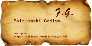 Foltinszki Godiva névjegykártya